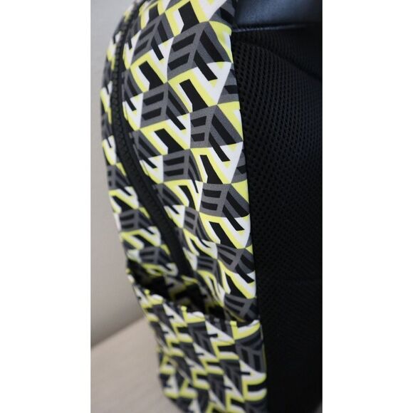 MCM Unisex Medium Size Yellow/Black Cubic Logo Backpack $795 - Picture 6 of 16